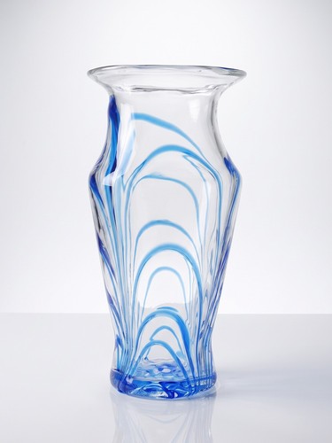 Grand vase verre soufflé - verre,