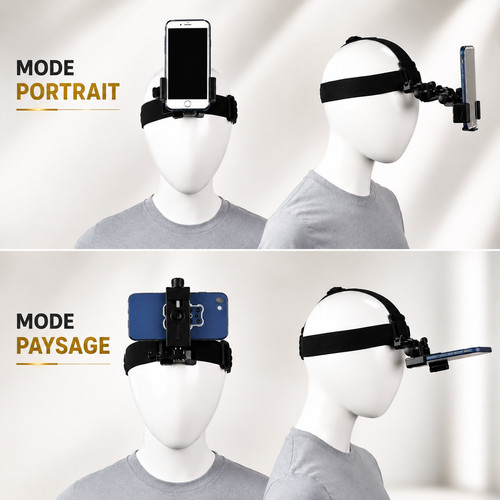 Support smartphone tête - smartphone,