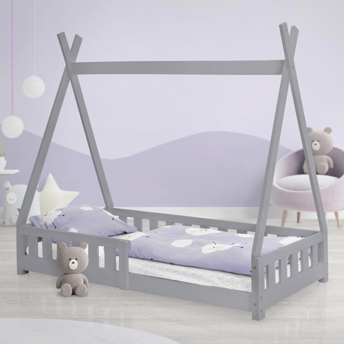 Lit enfant tipi gris avec - lit,