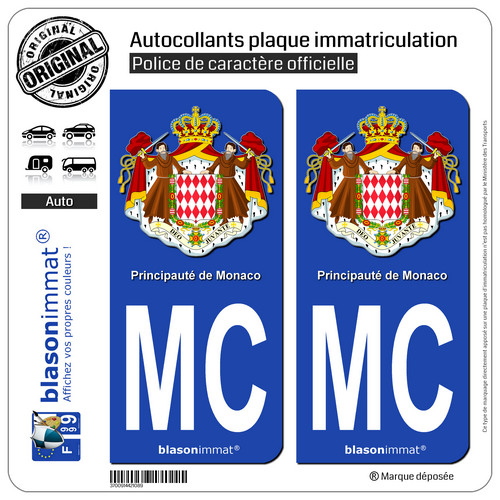 Stickers autocollant plaque - 2,