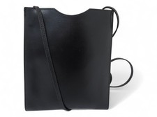 VINTAGE SAC A MAIN HERMES ONIMETOU POCHETTE BANDOULIERE CUIR BOX NOIR BAG 1340€