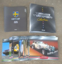 vintage  lot fiche + classeur editions atlas voitures d'exceptions