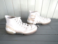 Baskets cuir blanc P 39,5