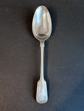 Grosse cuillère mystère en métal argenté, poinçon Couronne