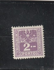 L6100 AUTRICHE Timbre N° Y&T TAXE 182 de 1945 "  "  NEUF *