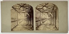 Londres Galerie du télescope Crystal Palace c1854 Photo T.R. Williams Stereo 