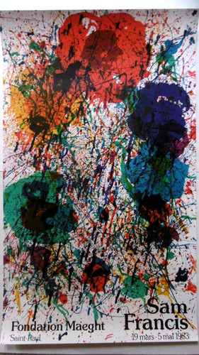 Sam francis affiche originale - francis,