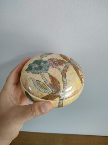 Rare bonbonnière faïence - en,