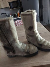 botte des années 1970 en peau de phoque