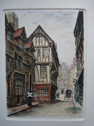 Ancienne gravure eau forte - gravure,
