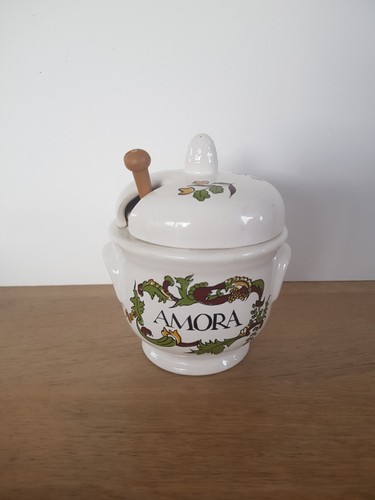 Moutardier amora faïence - moutardier,