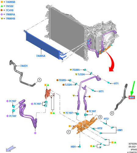 Ford tube mk3 2515391 - ford,