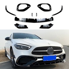 Spoiler Lèvre Lame Jupe Pare-Choc Avant pour Mercedes Classe C W206 S206 2021-25