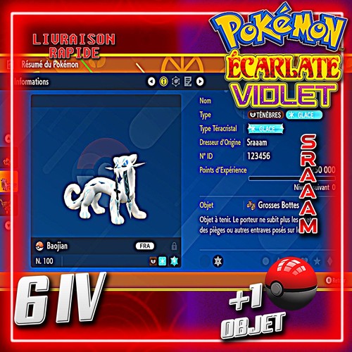 Baojian chien pao 6iv lv100 - baojian,