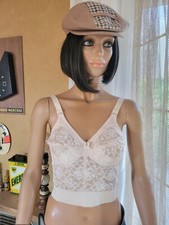 ANCIEN BUSTIER SOUTIEN-GORGE DENTELLE RÉTRO VINTAGE PIN-UP