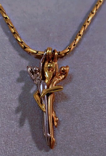Superbe plaqué collier - plaqué, or
