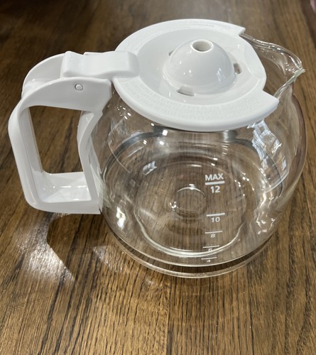 Cup white glass carafe - white,