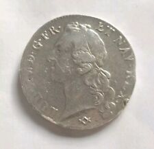 Rare Ecu Au Bandeau 1747 K Bordeaux Louis XV Argent R2 TB+