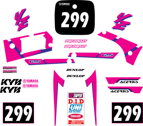 Yamaha 125 1991 decal - yz,