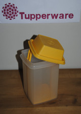 ?TUPPERWARE Pot à Cornichon Boite à Condiment Hermétique Jaune Vintage Ancien