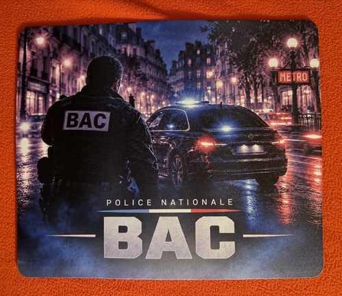 Tapis souris bac police - tapis,