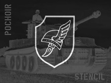 POCHOIR STENCIL MARQUAGE   PANZER WAFF 38/ 12CM  .  jeep willys 