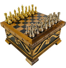 Jeu d'échecs ancien plateau