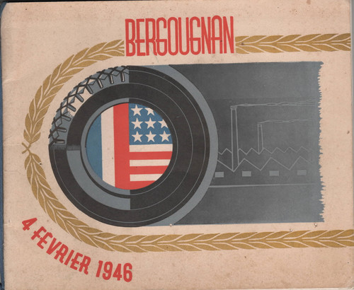 Plaquette 1946 bergougnan - -,