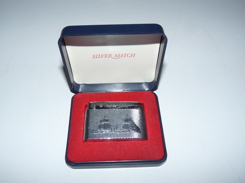 Ancien briquet silver match - briquet,