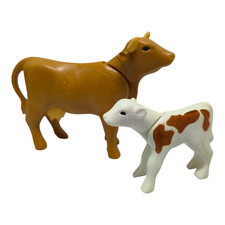 sympa vache + veau  Playmobil