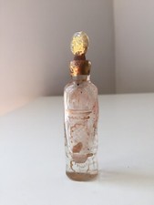 Ancien Flacon à sel verre et or fin XVIII