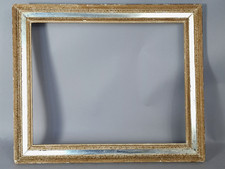 Cadre ancien 47,5X39,5 cm, feuillure: 40x32 cm bois patiné et parcloses C578