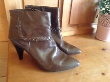 Bottines San Marina Cuir verni kaki .t 40  ( N/Y/V)
