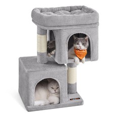 Arbre à chat tour de jeux 67 cm maison pour chatons jusqu’à 3 kg grande plate-f