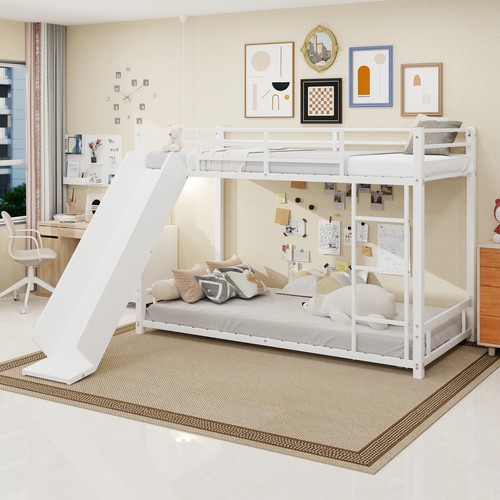 Twin bunk bed - twin, metal