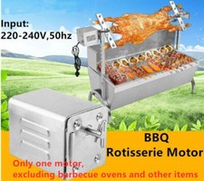 Moteur électrique inox broche barbecue rôtissoire chèvre cochon poulet 40KG 220V