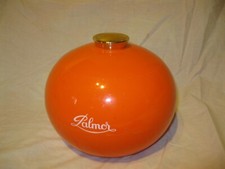 Vintage 70s Ancien BAC À GLAÇONS SEAU À GLACE BOULE en PLASTIQUE ORANGE PALMOR