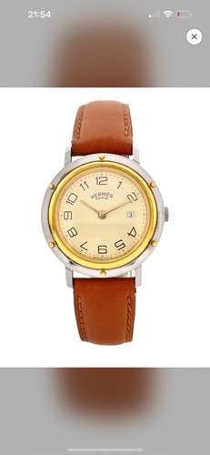 Hermès clipper quartz date - hermès,