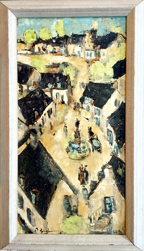 Pont aven huile sur toile - pont,