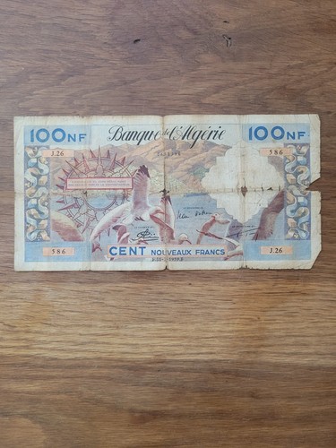 Algérie billet ancien 100 - billet,