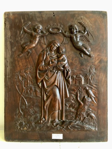 Joli panneau chêne sculpté - panneau,