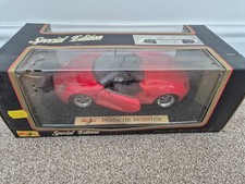 1/18 Maisto - Porsche Boxster Rouge Spécial Édition Voiture Miniature Neuf Boîte