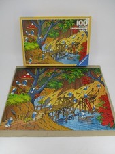 DV12335 RAVENSBURGER PUZZLE LES SCHTROUMPFS 100 PIECES COMPLET 36x26 cm