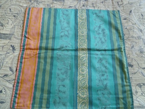 Housse coussin tons verts - housse,
