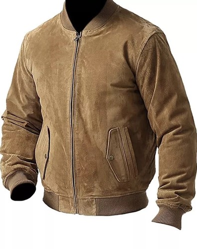 Blouson bomber homme daim - , cuir