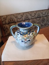 Vase Faïence De Rouen Signé