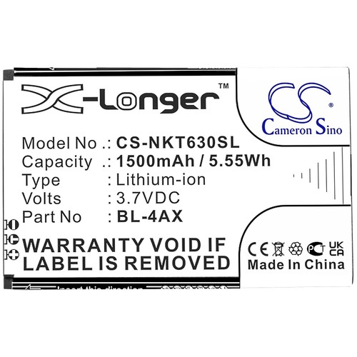 Batterie 1500mah type - batterie, bl-4ax