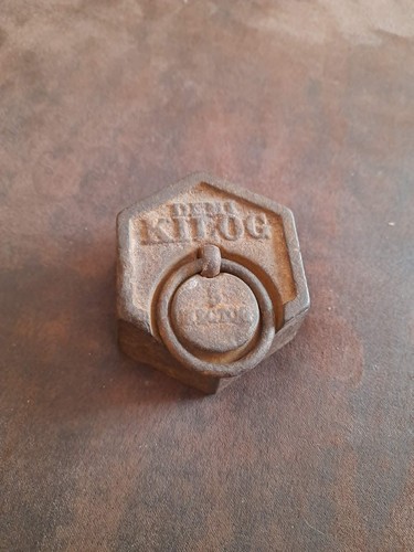 Ancien poids hexagonal - , en