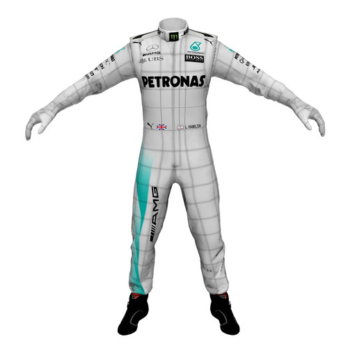 Kart racing suit - suit, with