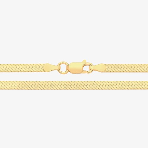 Bracelet chaîne serpent plat